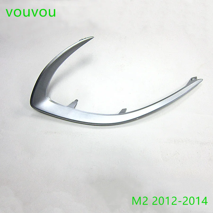 Car accessories body parts front bumper grille 50-C22 fog lamp cover sliver trim for Mazda 2 2012-2013 DE