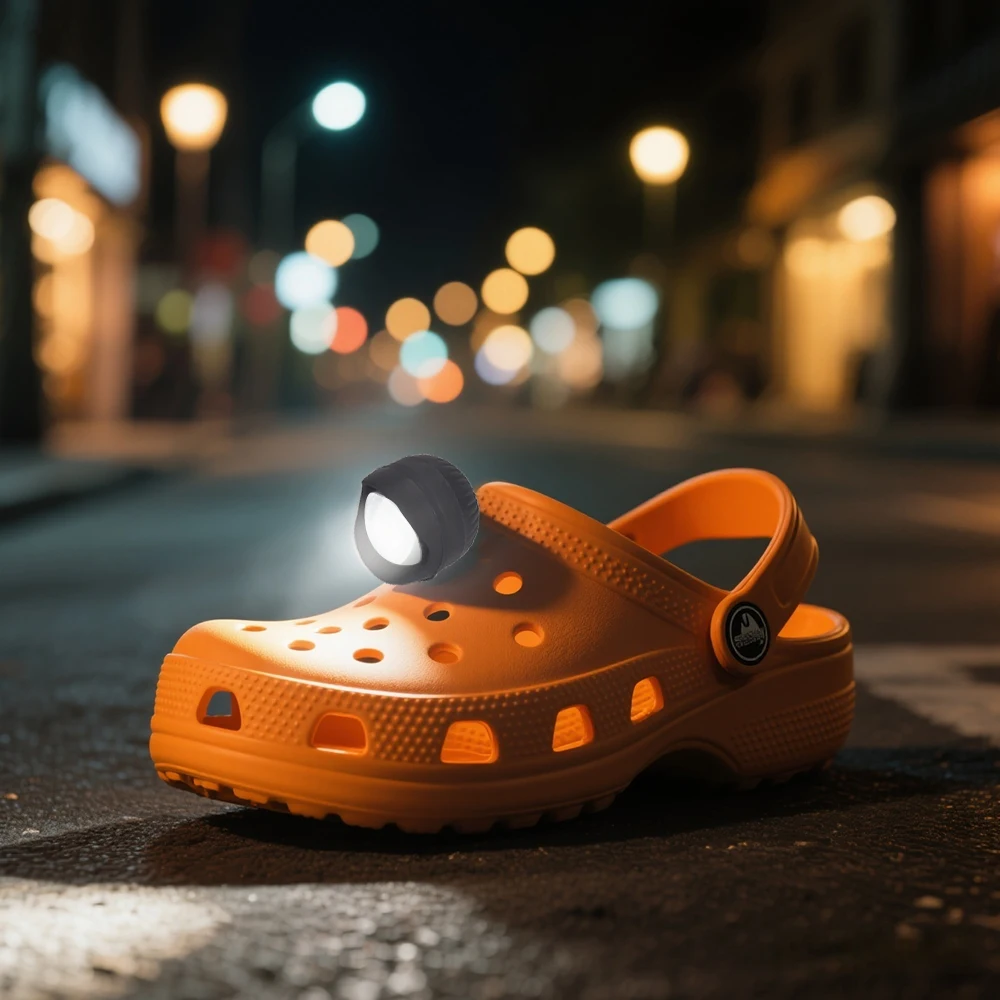 

2pcs Shoe Lights Charms Accessories Non-Rechargeable LED, Walks & Dog Walks, Shoes Charms, 3 Flashing Lighting Modes