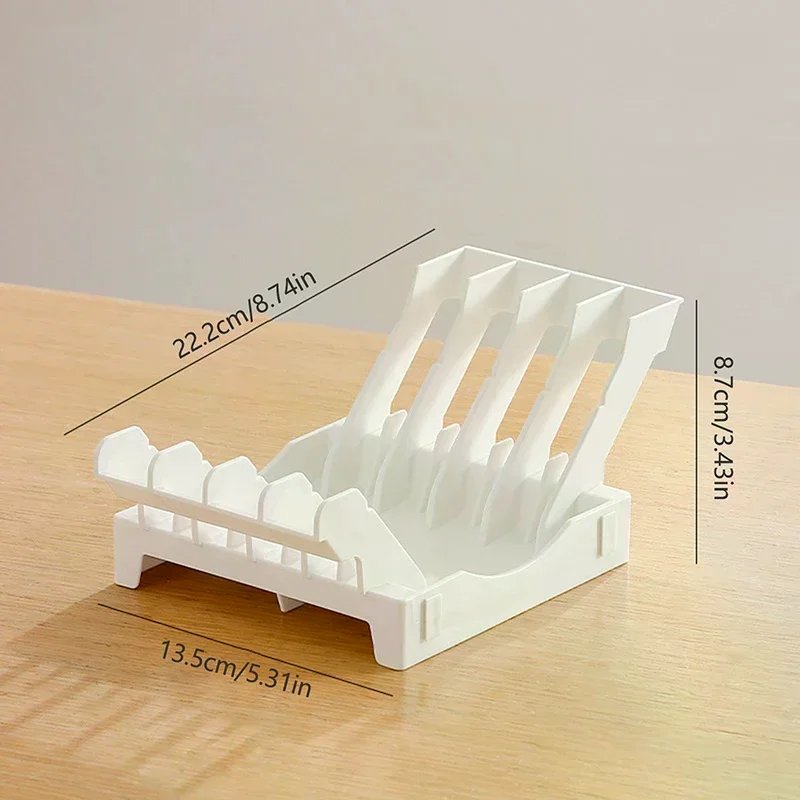 Dish Organizer Rack Upright Draining Cabinet Plate Organizer Plate Dish Drying Rack Kitchen Dishes Stand Vertical Storage Rack