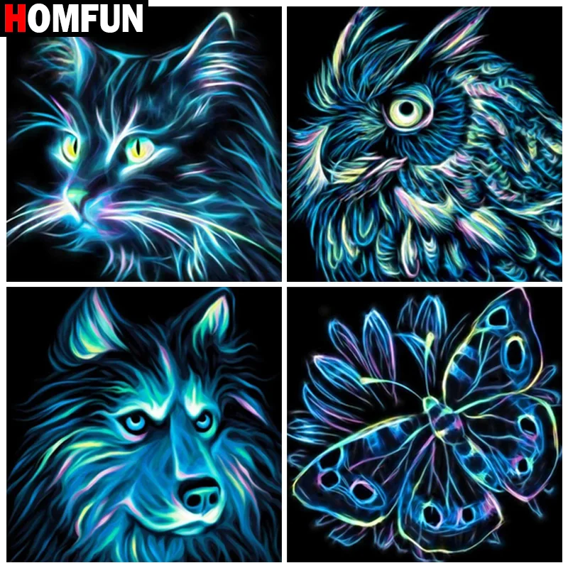 HOMFUN Diamond Painting Cross Stitch 