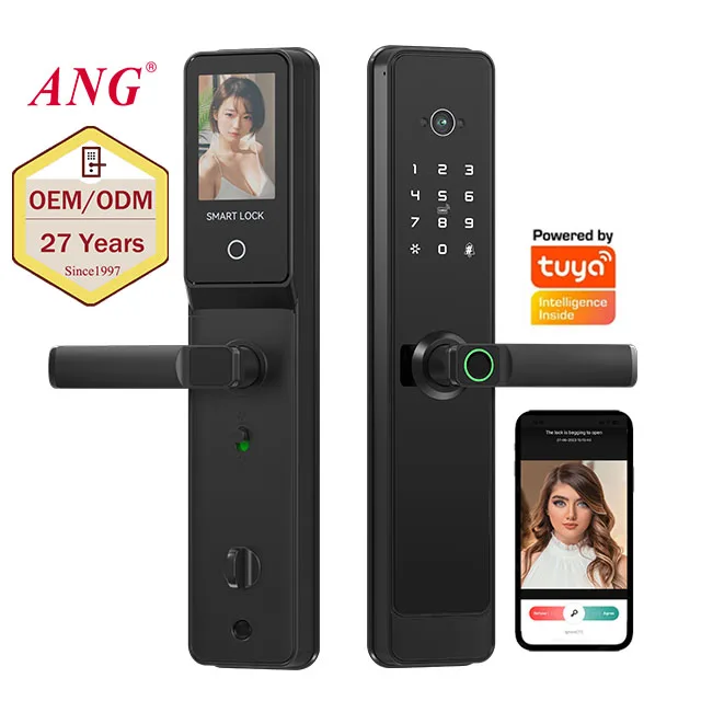 

Умный дверной замок без ключа Wi-Fi с цифровым дверным замком с отпечатком пальца и камерой