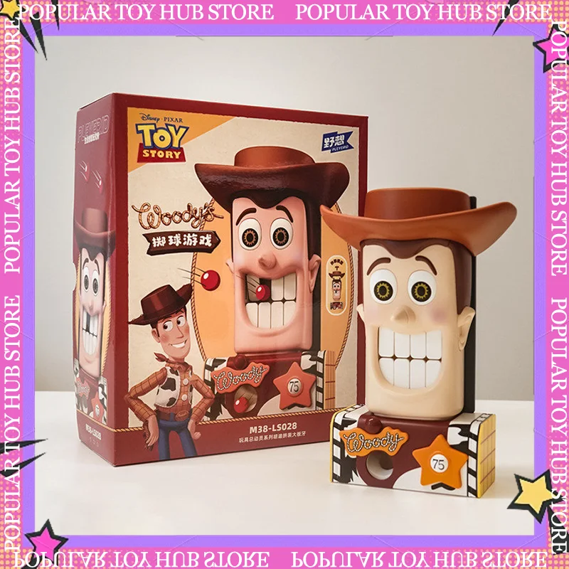 

In Stock Sheriff Woody Big Teeth Assembled Building Block Pinball Board Game Model Toy Story Cartoon Character Fans Gift