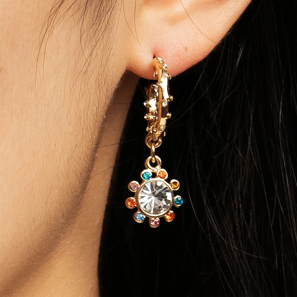 

Bohimian Sunflower Earrings Jewelry 2024 Trend Original Unique Design Women Accessories Free Shipping