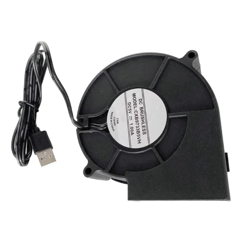 

M4YC 5000 об / мин сильные воздушные потоки USB 5V Power Camping Gear Gear Metal Работа проекты Flame Control Blower вентилятор