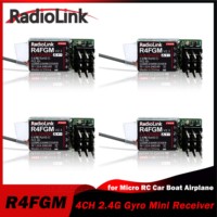 Radiolink R4FGM V2.3 4CH Gyro 2.4G Mini Receiver for Micro RC Cars Boat Toy Airplane RC4GS/RC6GS//RC4G/T8FB/T8S/RC8X Transmitter