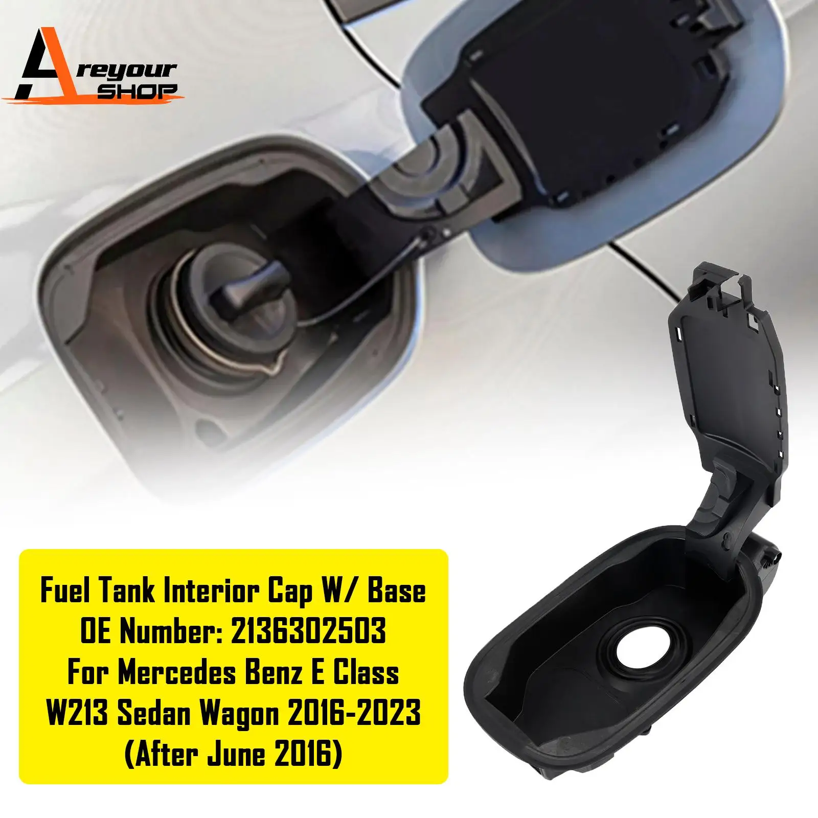 

Fuel Tank Interior Cap W/ Base 2136302503 for Mercedes E Class W213 2016 2017 2018 2019 2020 2021 2022 2023