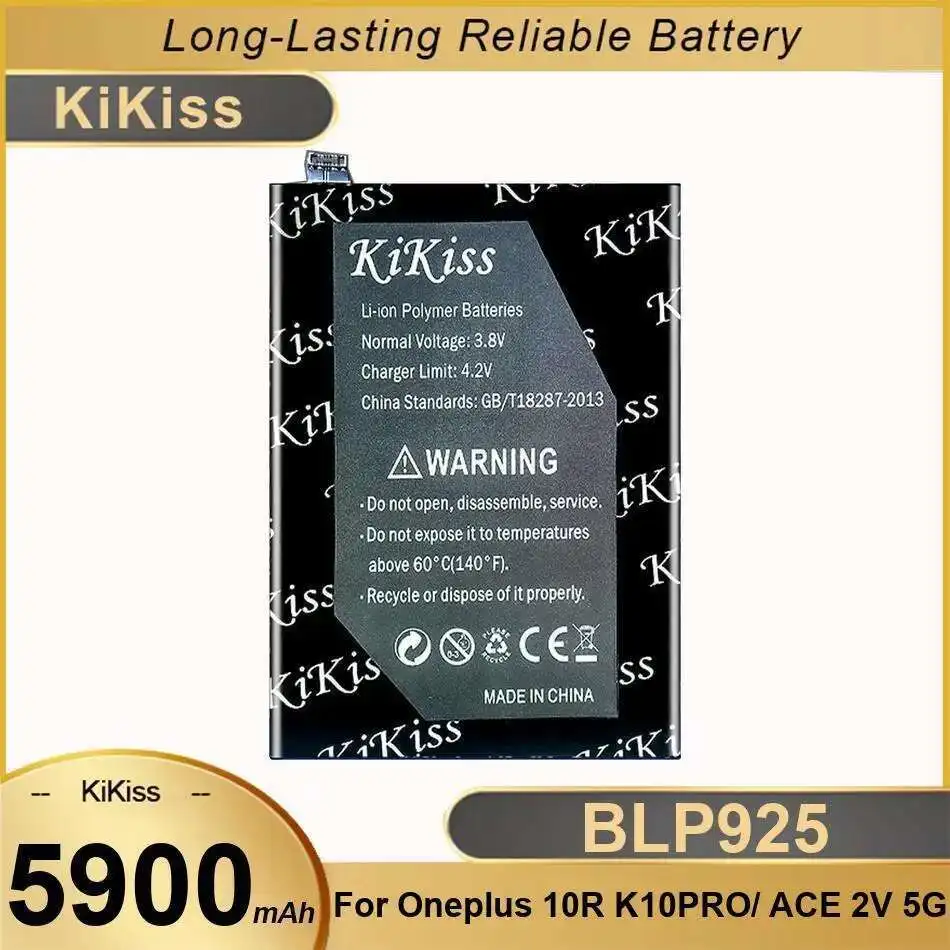 

5900Mah BLP925 For Oneplus 10R K10PRO Ace 2V 5G Mobile Phone Battery Reliable Replacement