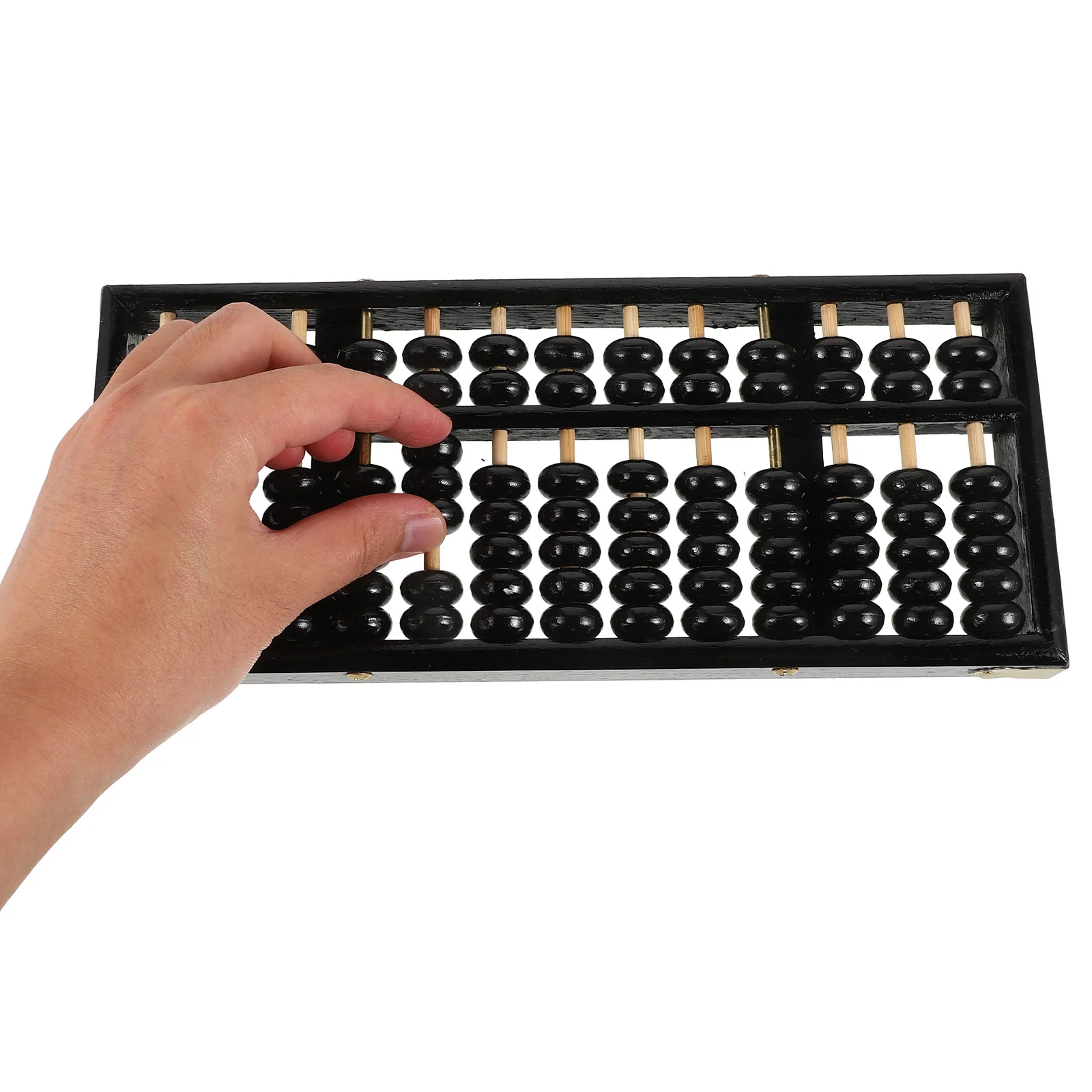 1 pz Abaco in legno massello 13 cifre Aste per bambini Studenti Matematica Apprendimento Bead Aritmetico Durevole Pratico Abaco