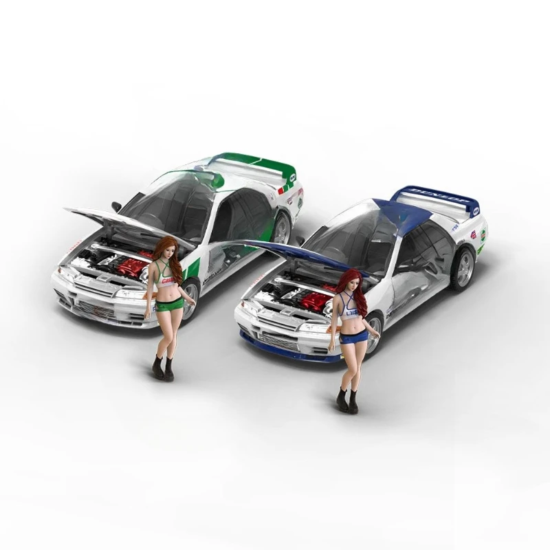 

Racing car painting simulation alloy car model