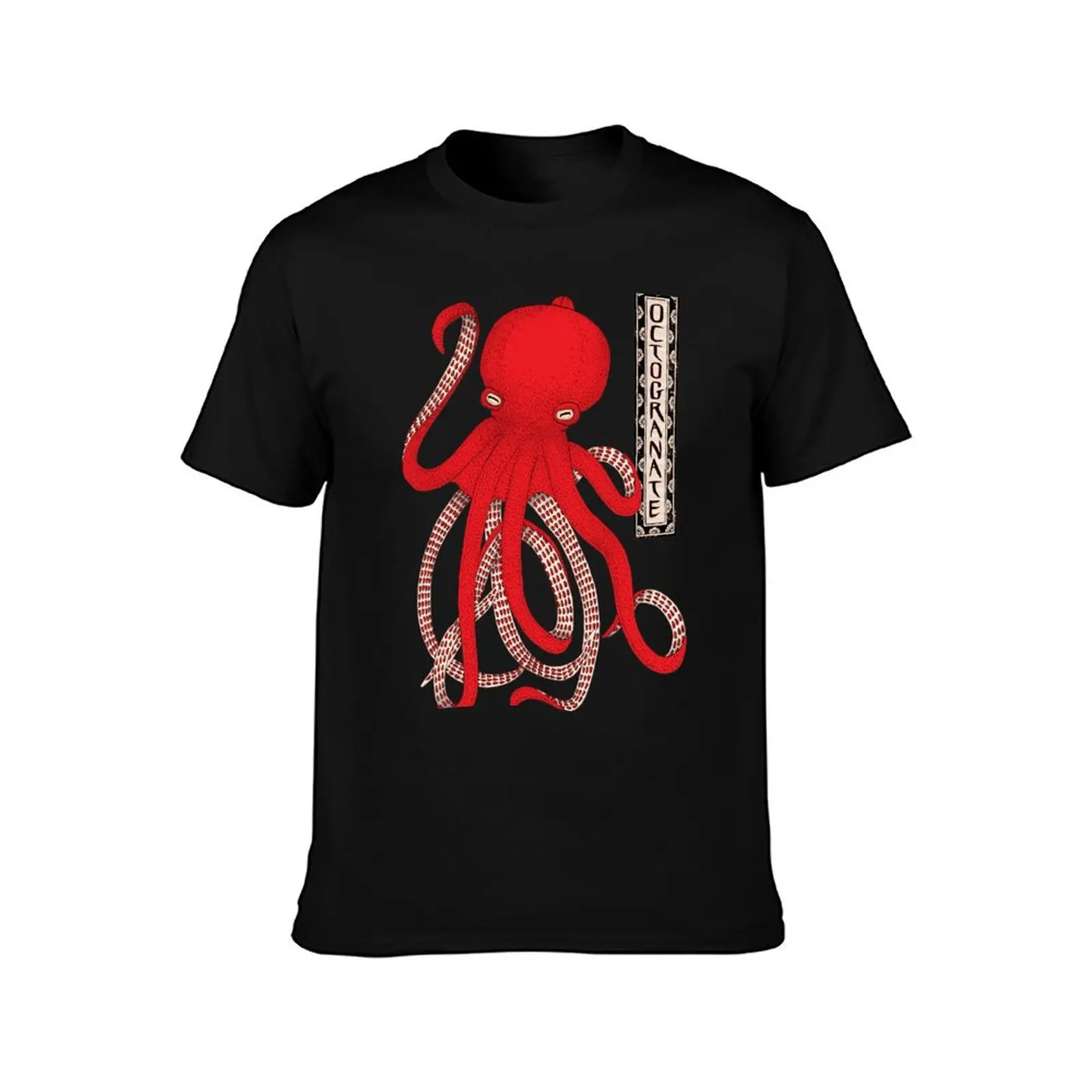 Pomegranate Octopus Octogranate T-Shirt funny t shirts cotton cotton tshirt 100% T-Shirt