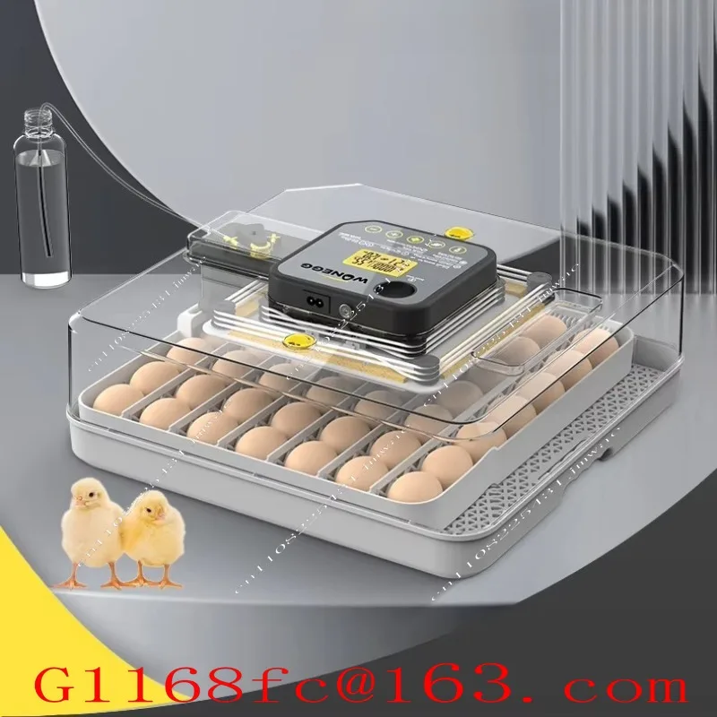 Long Service Life 48 Eggs Intelligent Incubator LED Egg Testing Vent Design High-yield Energy-saving Brooder