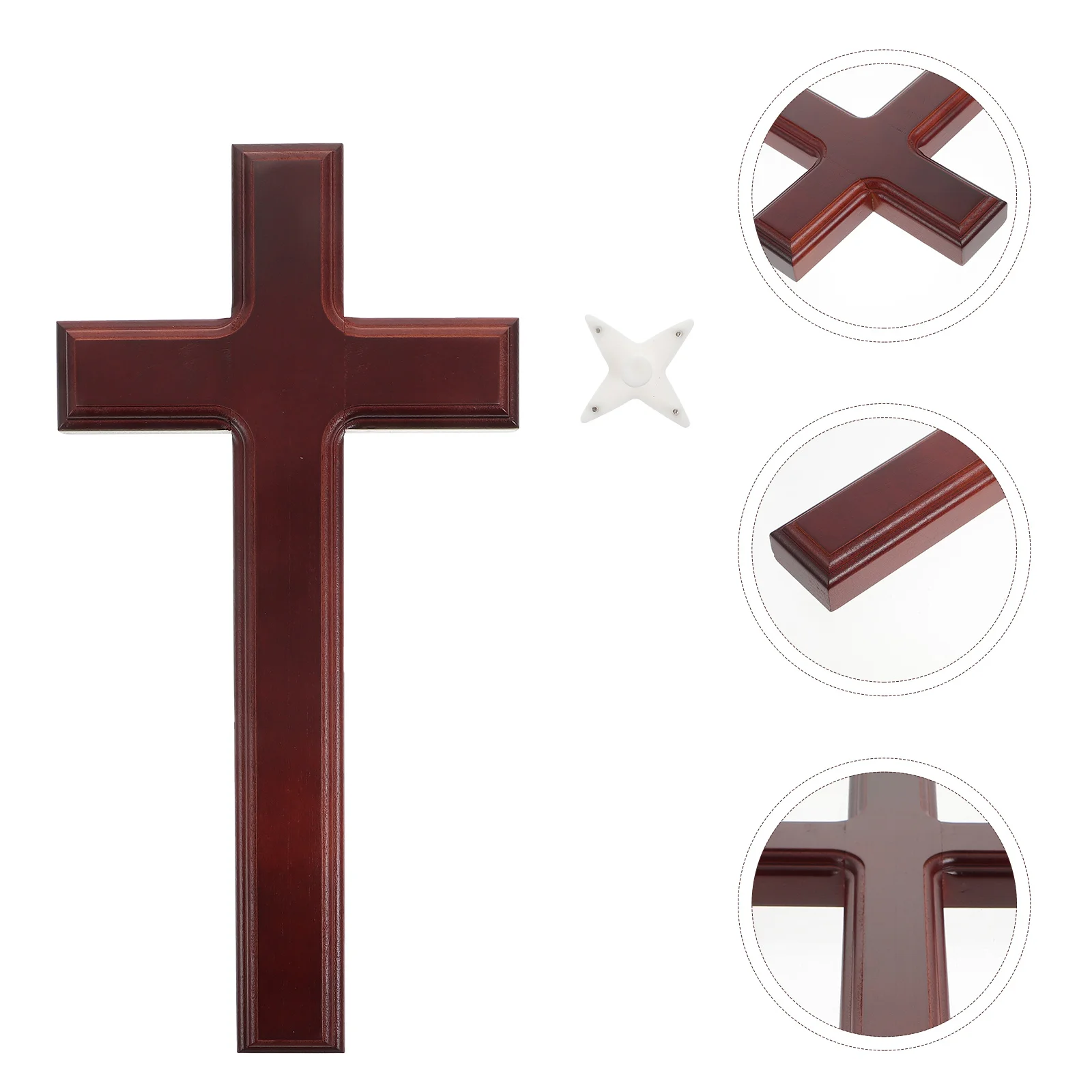 

Cross Christian Wooden Hanging Ornament Wall Adornment Decoration Household Pendant Crafts Display Decorations