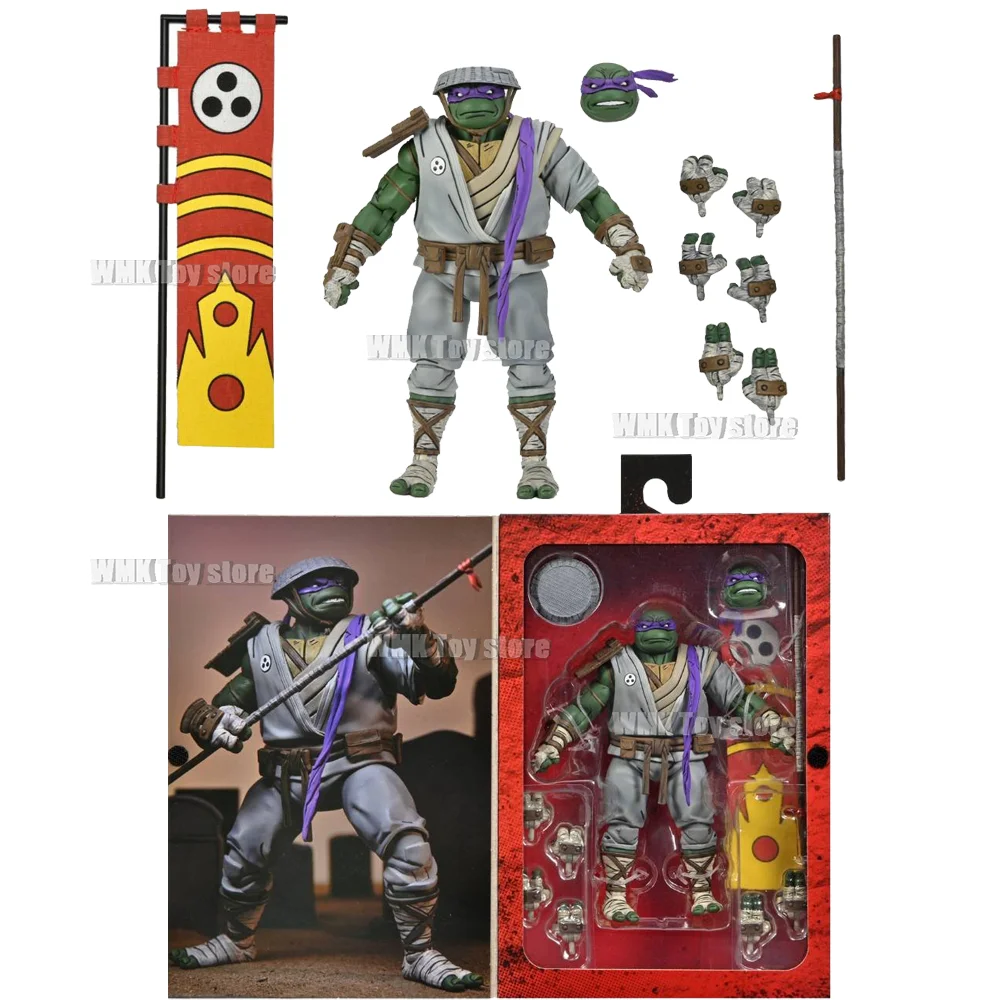 NECA 54434 54373 54344 54435 The Last Ronin Action Figures Raphael Leonardo Ultimate Flashback Michelangelo Figure Model toys