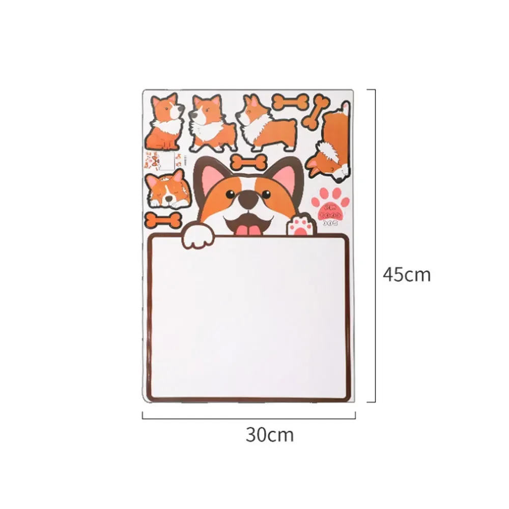 Refrigerator Sticker Message Board Erasable Dog Whiteboard Magnet Personality Creative Home Decoration