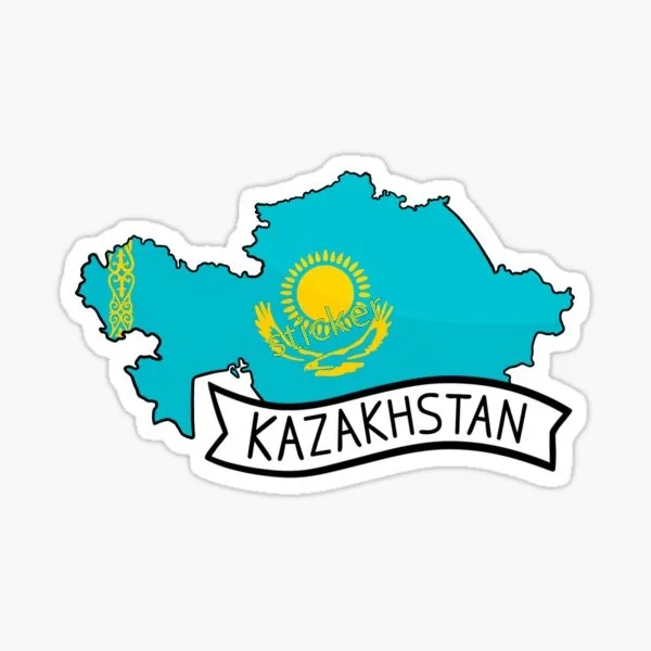 

Personality Decor Kazakhstan Flag Car Stickers Vinyl Campervan Anime Game Decal Mine Creative