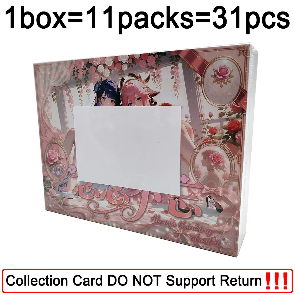 Always Thinking about It Collection Cards Beautiful Charming Anime Game Cute Girl High-quality Character Cards Toys for Family