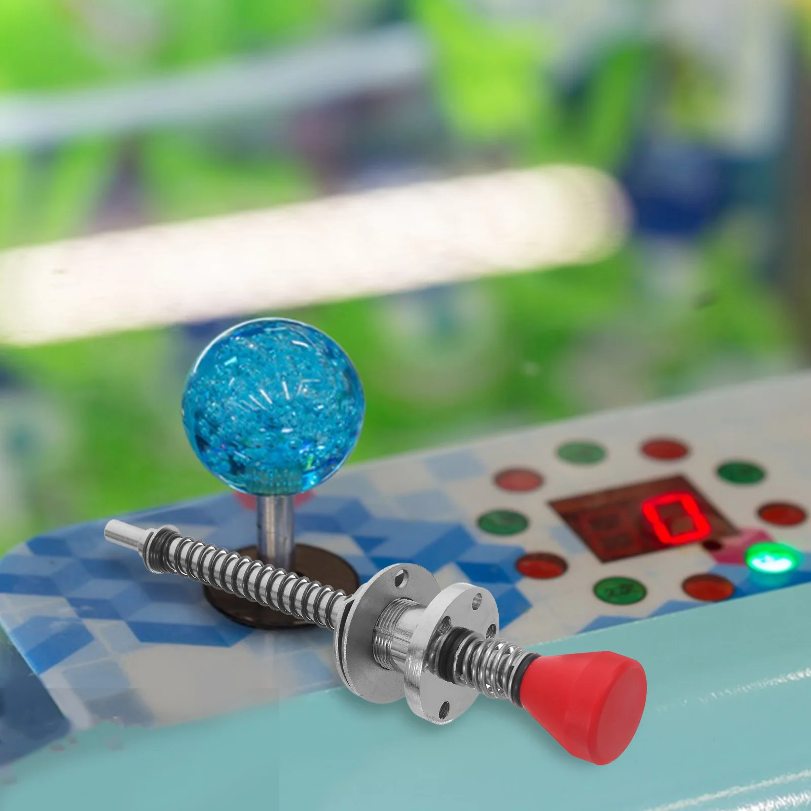 Precyzyjny mechanizm sprężynowy ze stopu, zapewniający realistyczne wrażenia, część zamienna do dźwigni automatów pinball, do użytku w domowych automatach arcade.