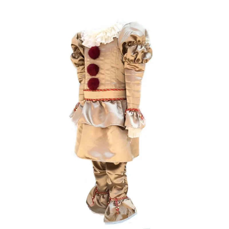 조커 페니와이즈 의상 어린이를위한 광대 코스프레 복장 할로윈 파티 의상 그레이 아메리칸 코믹스 새로운 선물