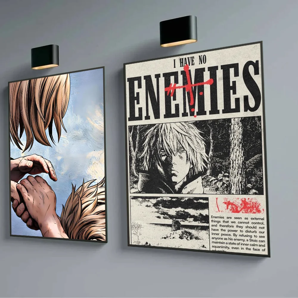 Vinland Saga Anime Manga Good Quality Prints and Posters Vintage Room Bar Cafe Decor Home Decor  Poster Sticky Wall Art Printing