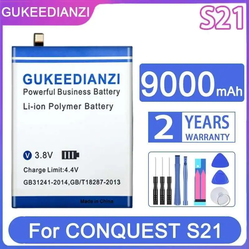 

9000Mah Mobile Phone Battery For Conquest S21 Good Low-Temperature Performance
