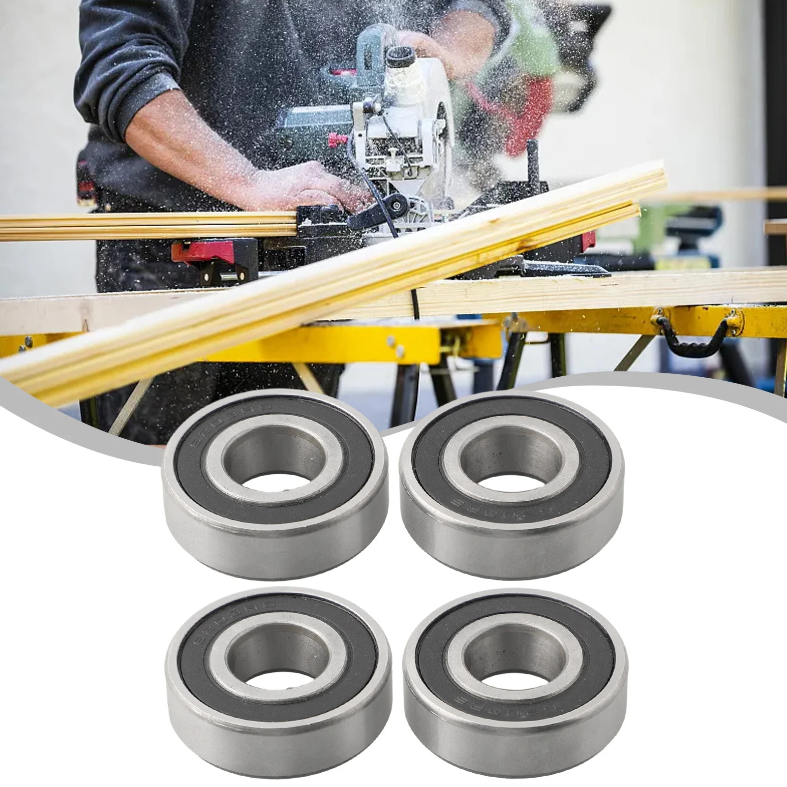 741-0600 941-0600 Bearing 4pcs 741-0124 941-0124 Pengganti Bearing Mudah Dipasang Peralatan Listrik Spindle Tertutup