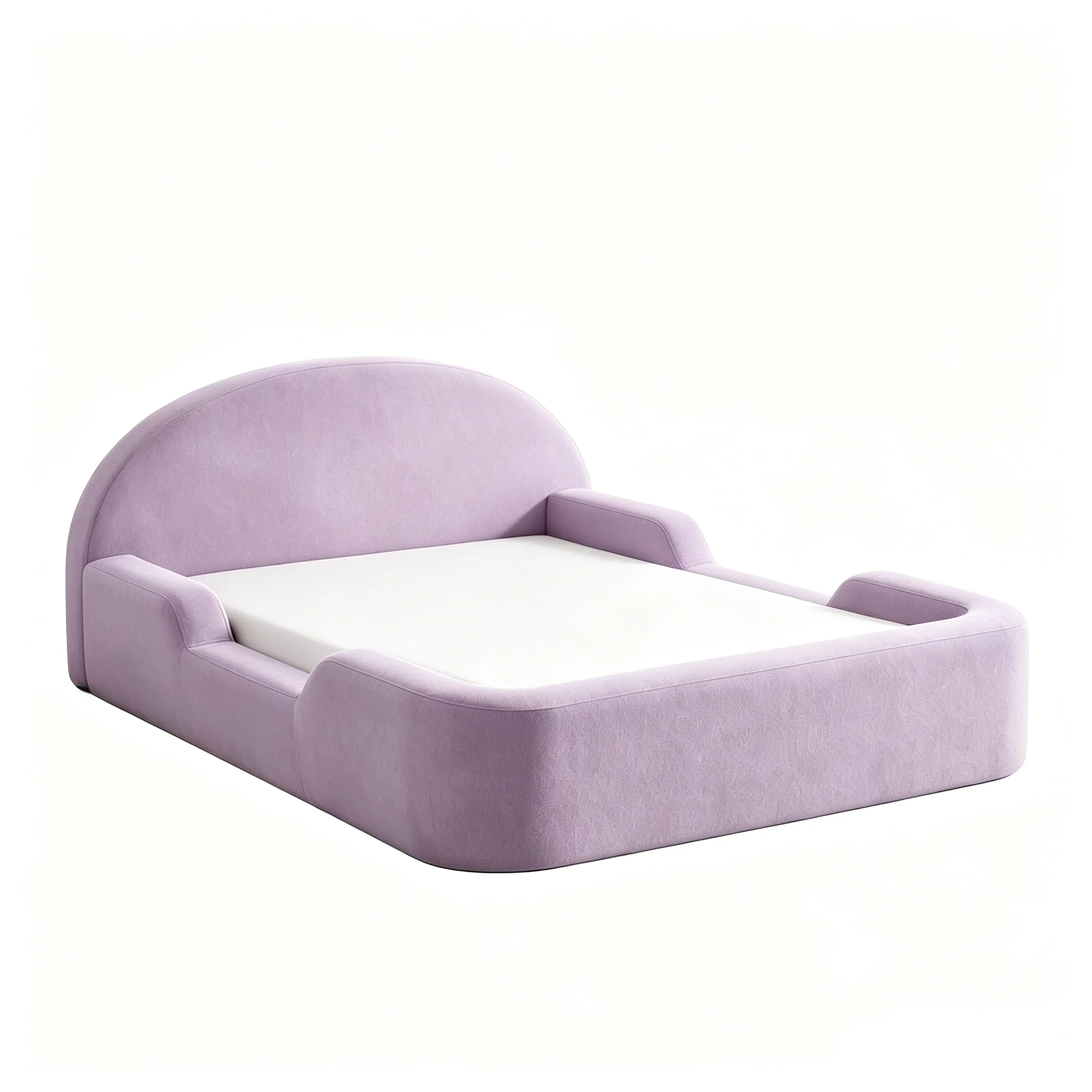 Factory Custom Eco-Friendly Comfortable Modern High Density Foam Toddler Bed for Bedroom Apartment Living Room
