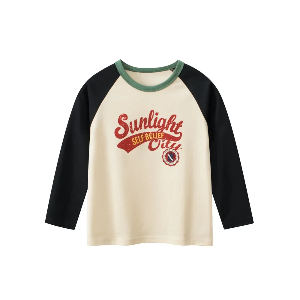 1-9T Infant Boy T Shirt Cotton Toddler Kid Baby Boy Clothes Autumn Winter Basic Tee Top Casual Loose Tshirt Outfit