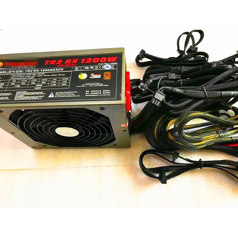 

10 graphics cards 6+2p Tt power supply 1200w half module single channel 12v TR2 RX-1200AH3CH