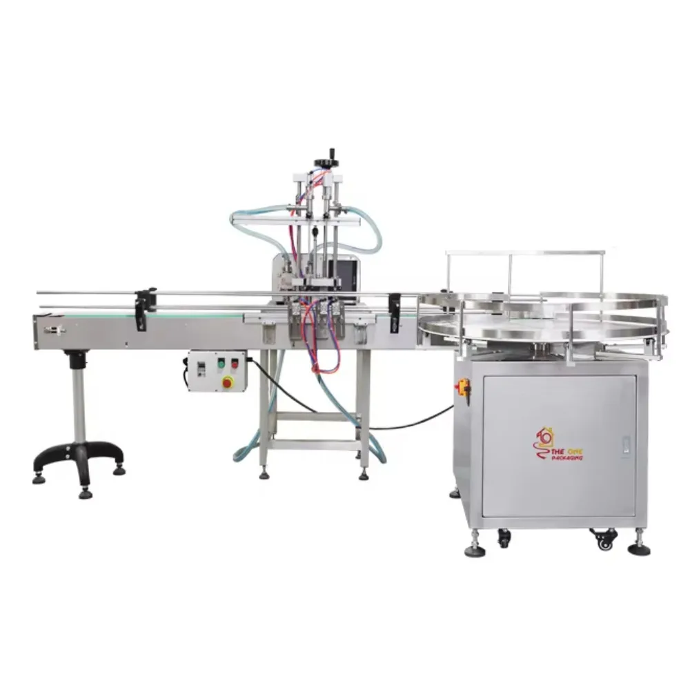 

Automatic Two-Head 2 Nozzles Gear Pump Filling Machine with Turntable for Liquid and Ointment Packaging in Bottles and Jars