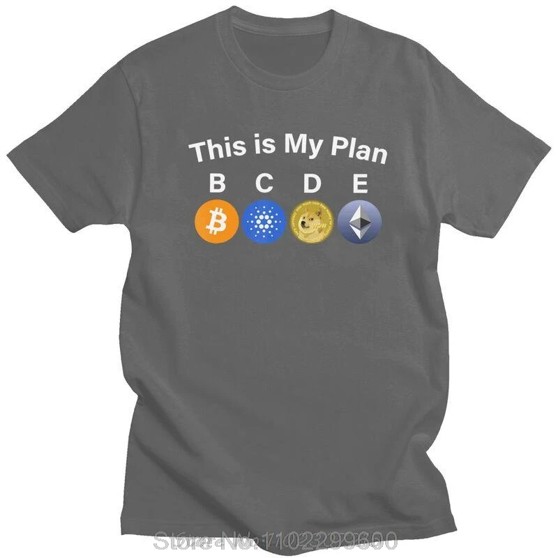 هذا هو خطتي بيتكوين كاردانو دوجكوين Ethereum تي شيرت الرجال القطن تيز ADA BTC التي شيرت قصيرة الأكمام الجرافيك تي شيرت الملابس #3