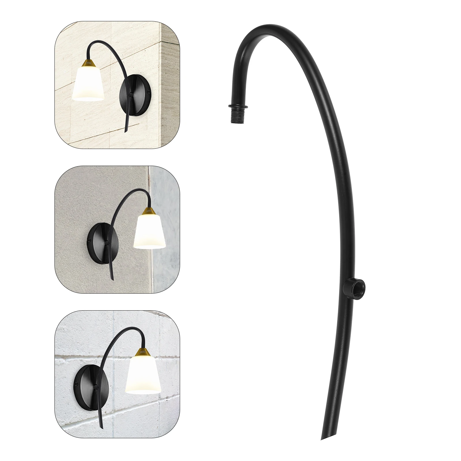 

Wall Lamp Elbow Accessories and Parts Making Kit Lamps Curved Stem Bent Threaded Tubes Iron Pipe Rod