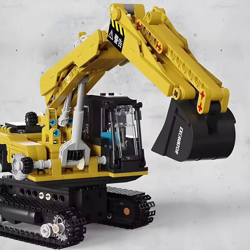 MOC YC-33001 High-Tech Car Construction Truck Excavator Model Building Blocks Bricks Puzzle Assembly Toy Christmas Gift For Kids