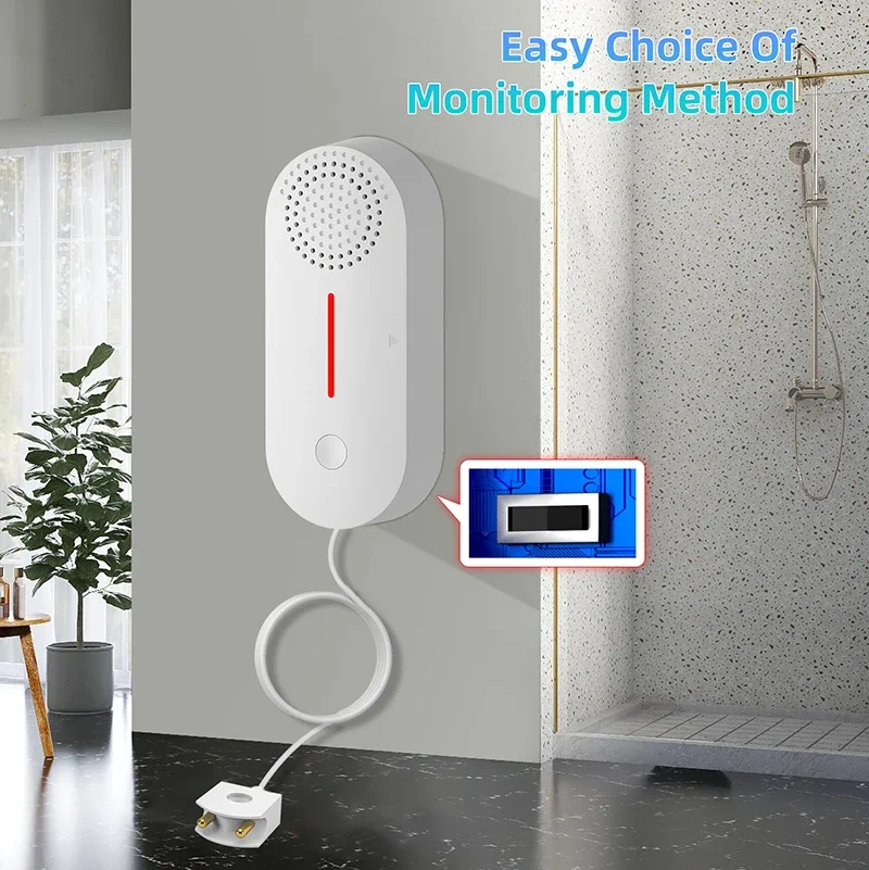 Tuya wi fi inteligente sensor de água detector vazamento água casa inteligente inundação transbordamento sistema segurança app alarme remoto trabalho com tuya