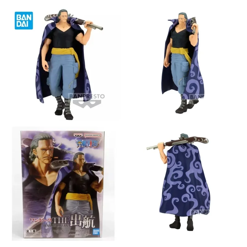 

Anime Action Figure Original Bandai One Piece The Shukko Benn Beckman Collect Ornaments Figure Model Toys Birthday Gift 17cm