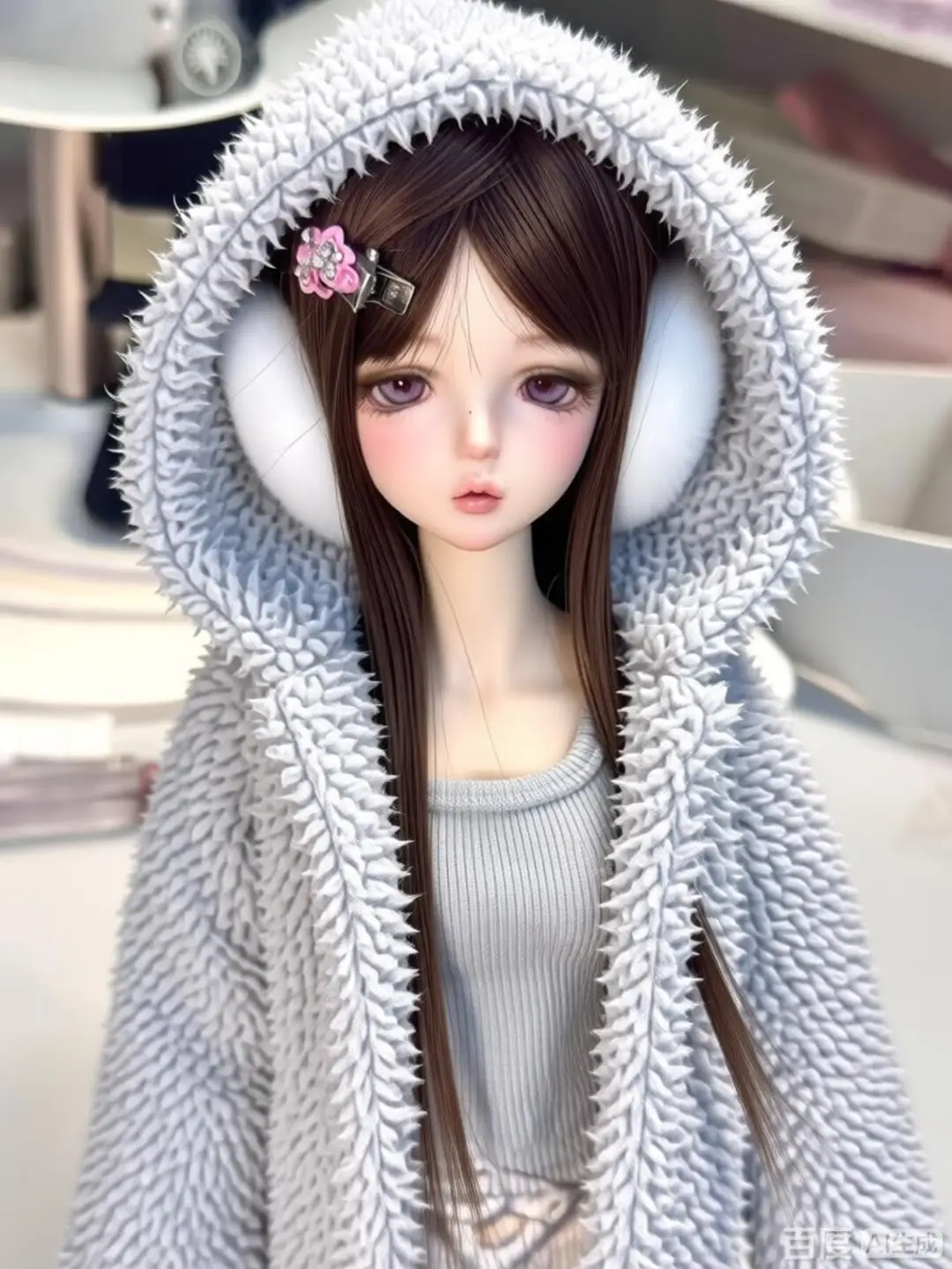 

2026 SD BJD doll 1/4 philia+yaotiaoti Girl Head Humanoid doll resin Toy model just a head