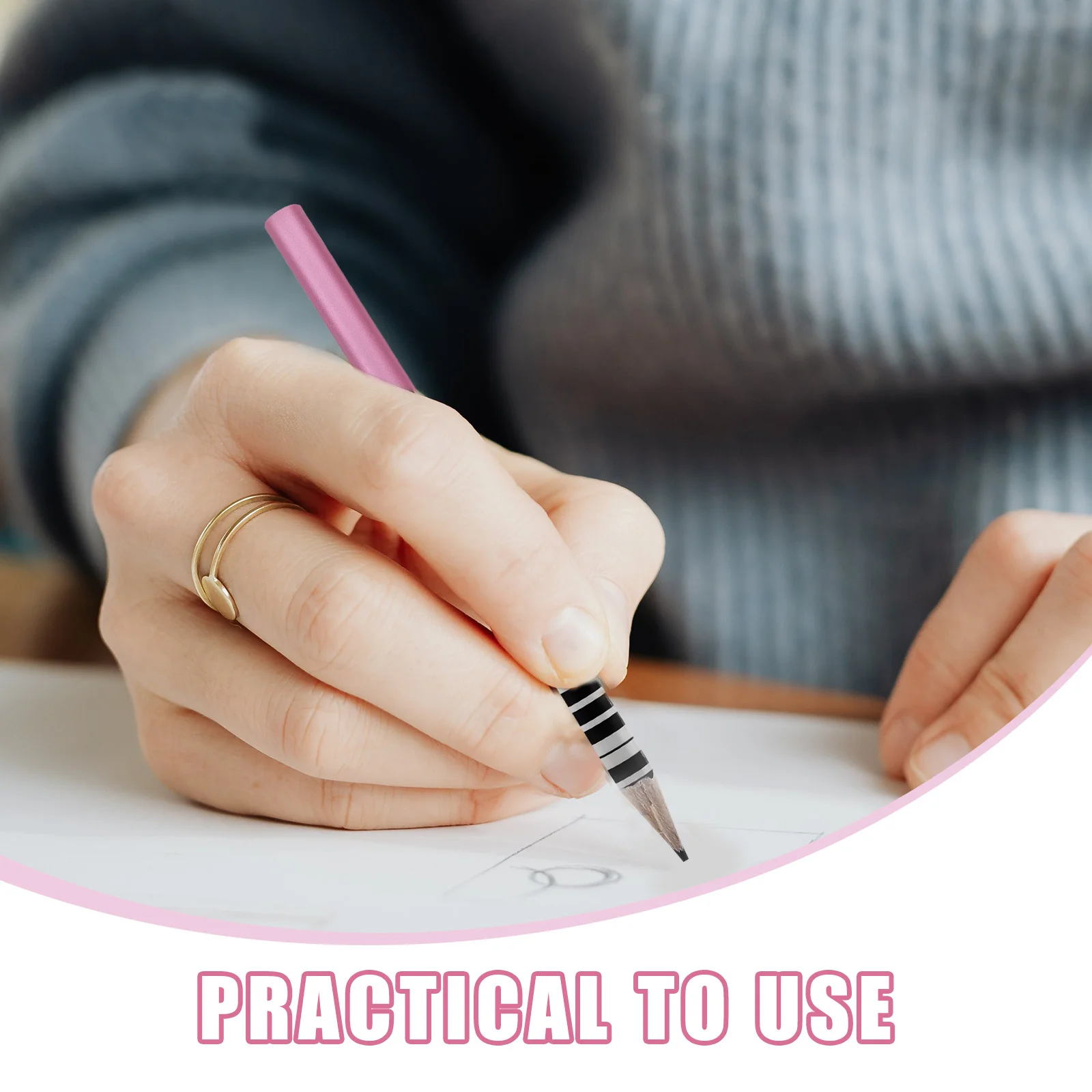 

8 шт. металлические удлинители для карандашей, многоразовые удлинители для карандашей для художников для коротких карандашей, ручки для эскизов, офисные художественные инструменты, художественные инструменты