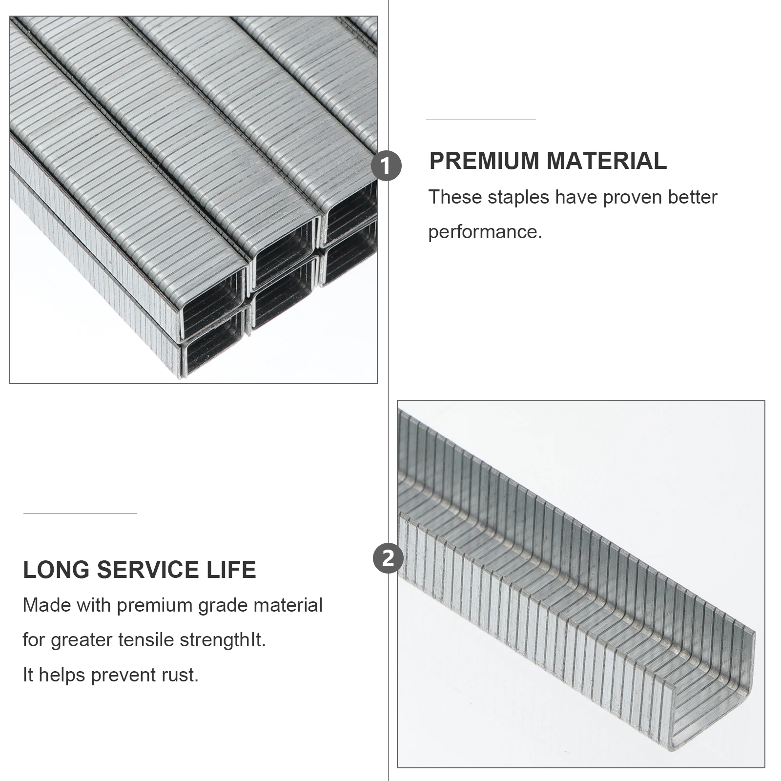 

Galvanized Wire Door Type Staples Heavy Duty Metal Nail Long Service Life Premium Material-Compatible with