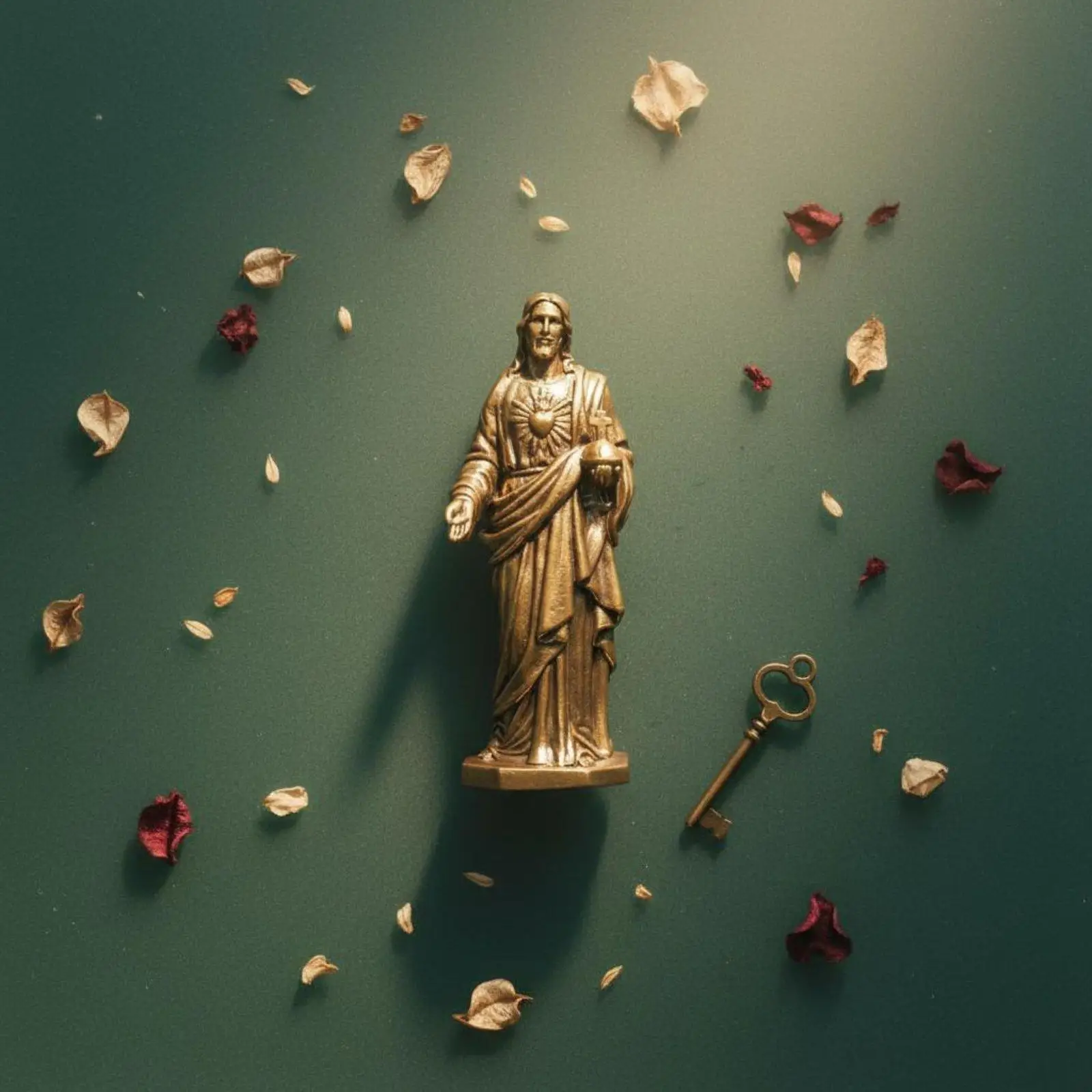 Brass Figurine Sacred Home Decoration Miniature Religious Statue Durable Metal Art for Prayer Nook view 5