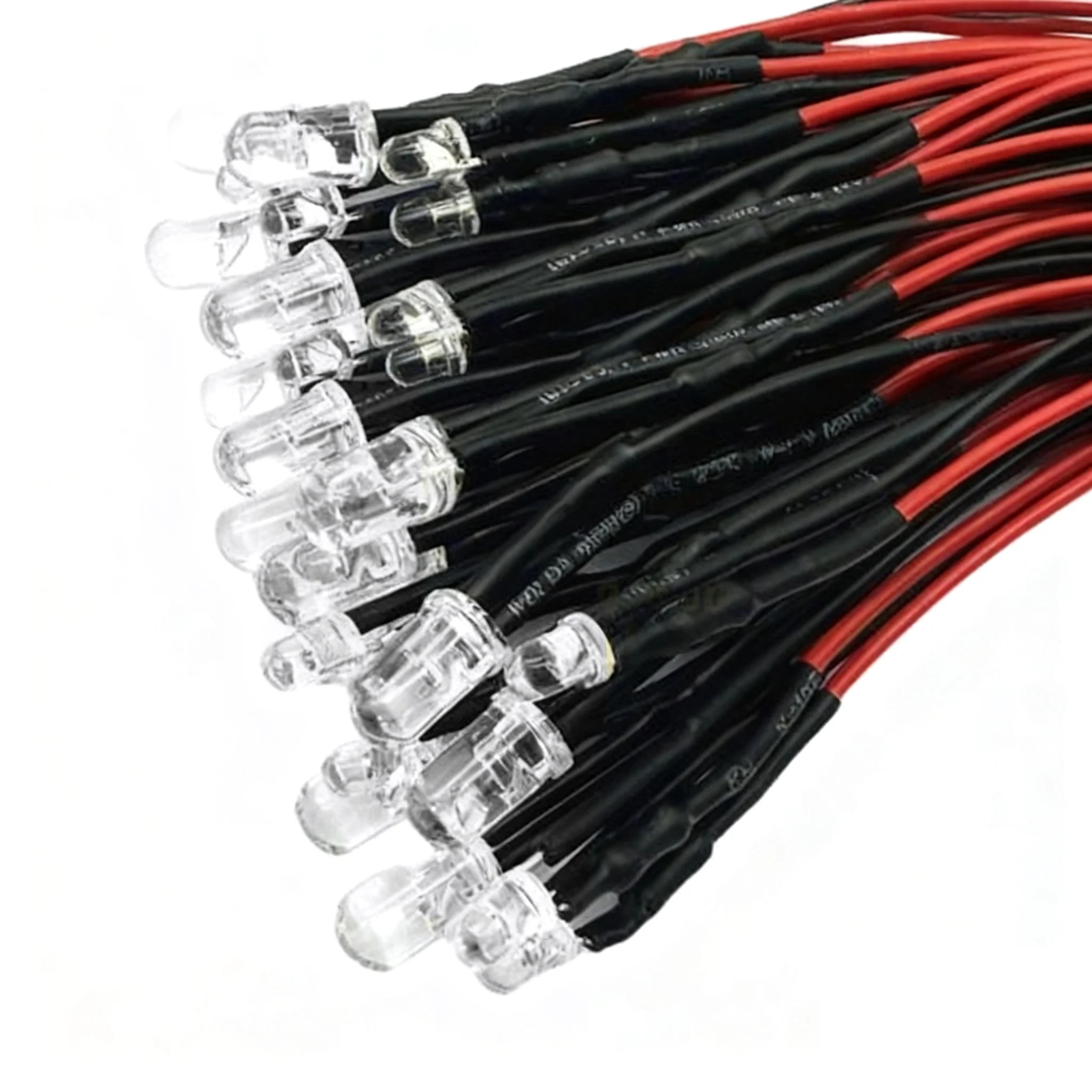 ไฟ LED แบบแฟลชเดี่ยว หัวกลม 3 มม./5 มม., ไฟ LED กระพริบอัตโนมัติ ขนาดเล็ก, 3V, 5V, 6V, 12V, 24V ไฟแสดงสถานะ