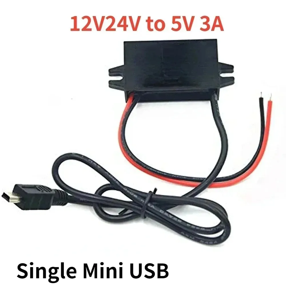 Type-C 12V 24V to 5V 3A DC DC Step Down Converter USB Buck Power Supply Charger for Mobile Phone iPad Charging micro 8-36V CE - Image 2