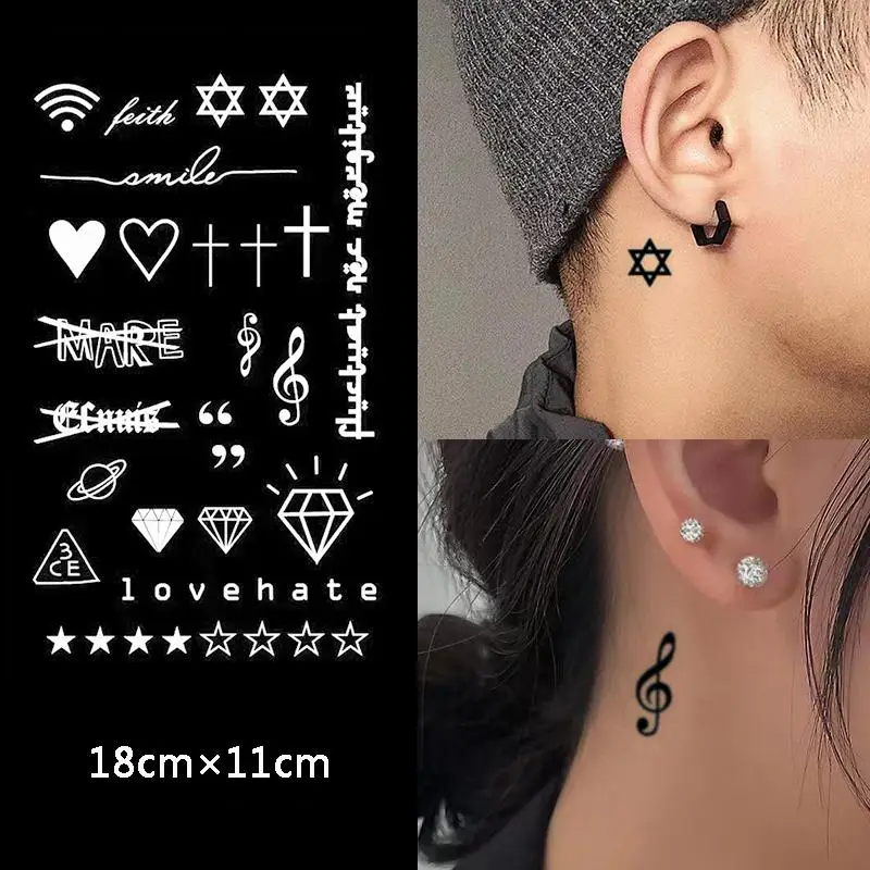 

Long-Lasting 15 Days,Waterproof Temporary Tattoos for Men Women,Tattoo Stickers,Semi-Permanent Fake Tattoo,Minimalist Tattoo