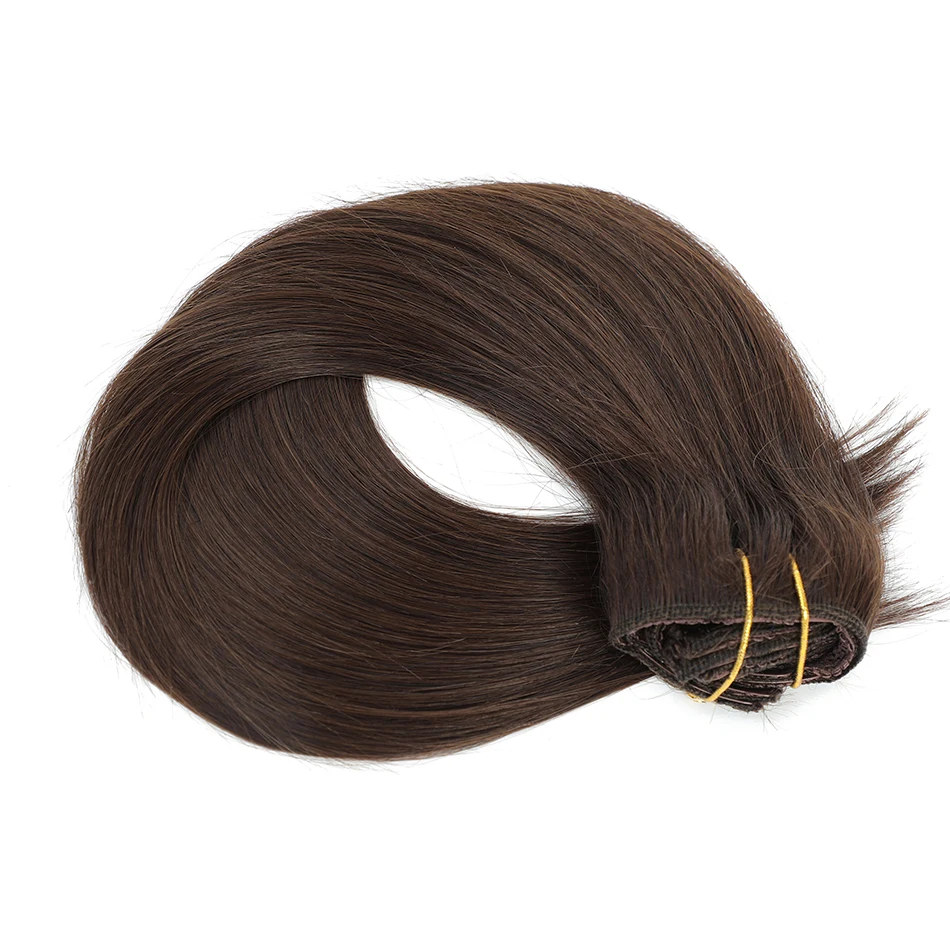 SOVO-grampo em extensões do cabelo, cabelo humano de Remy, louro de Ombre, 120g, 7 partes, peruano