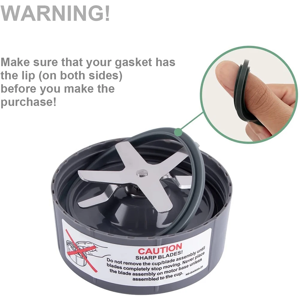 قطع غيار حلقة الختم، 6 قطع استبدال الحشية، قطع غيار ملحقات الحشية للخلاط الاحترافي 900 وات