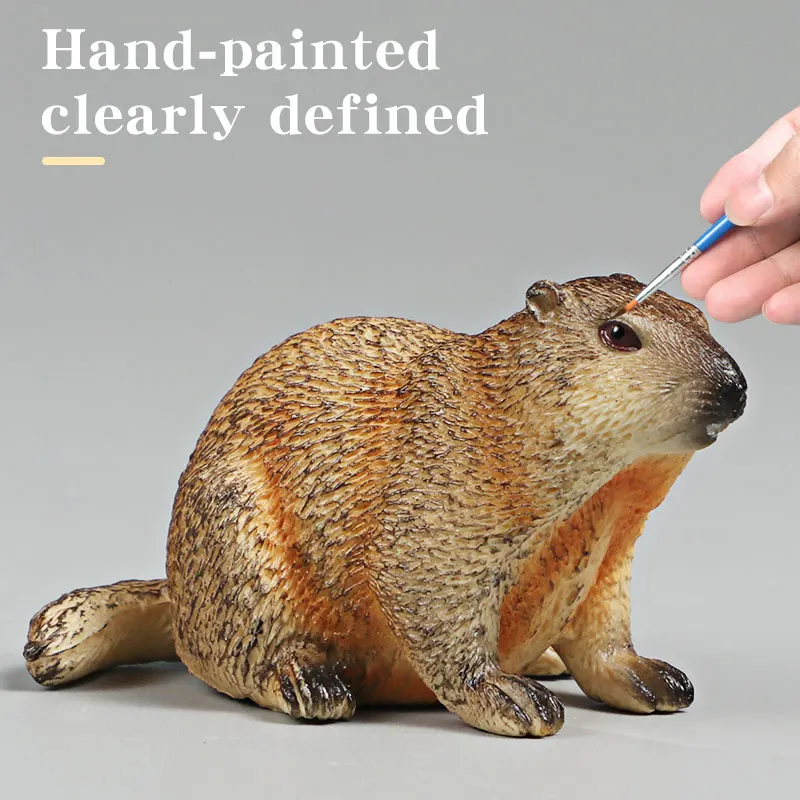 สัตว์ป่าจำลอง หนูตัวใหญ่ โมเดลแอ็คชั่นฟิกเกอร์ ของสะสม ตุ๊กตาน่ารัก ของเล่นเด็ก