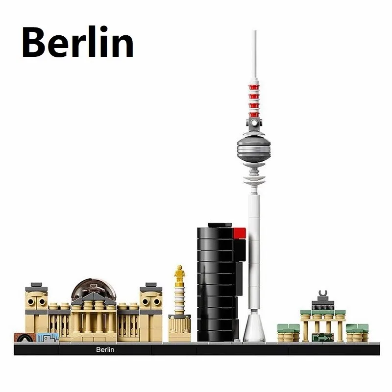 

Germany Berlin City Model Skyline Building Block Toy Bricks