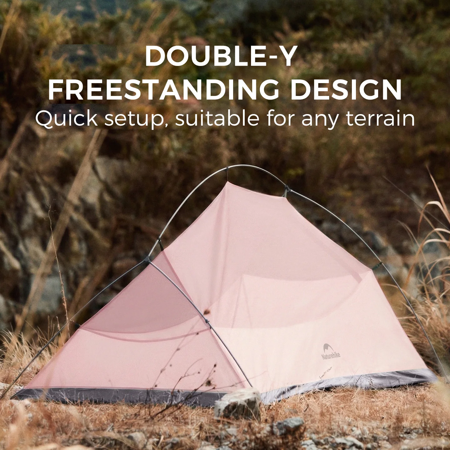Naturehike Folding Hiking Tent Cloud Up Base/Pro 1 2 3 Person