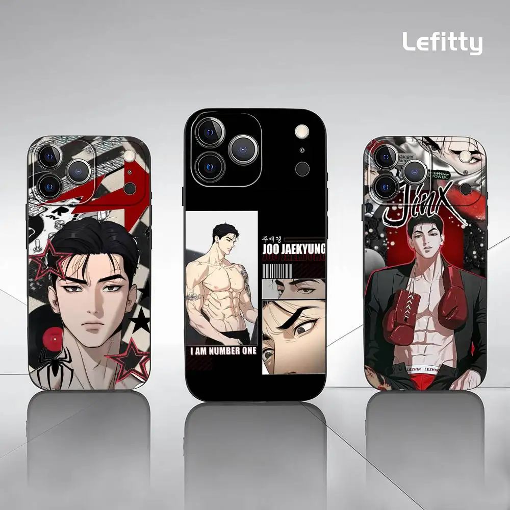 

1PC J-Jinx J-Joo Jaekyung Phone Case For iPhone 17 16 15 14 13 12 11 Pro Max Plus Mini Black Frosted Soft Shell Funda
