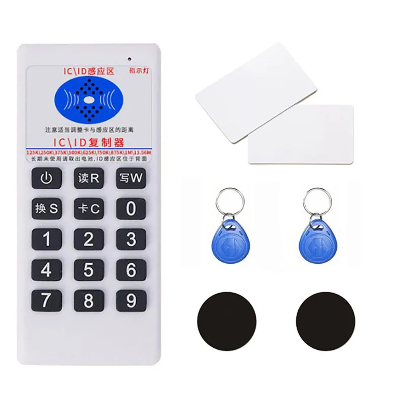 Handheld Frequentie 125Khz-13.56Mhz Copier Duplicator Cloner Rfid Nfc Ic Card Reader & Writer Access Control Card tag Duplicator