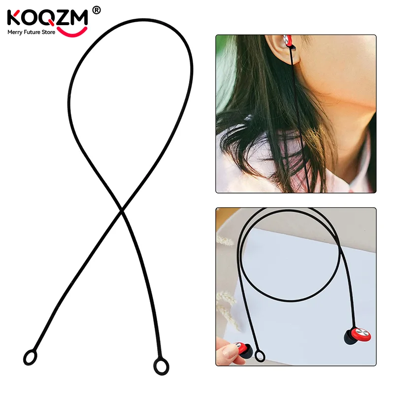 Earplug Lanyard Magnetic Tug-Resistant Safety Cord Ear Plug Holder Flexible Silicone Lanyard Suitable For Detachable Earplugs