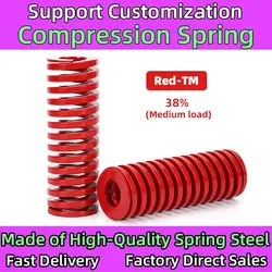 Red 1PCS Compressed Spring Die Buffer Springs for Car Trunk Tailgate Strut Support Rod Spring Shock Absorber Hydraulic